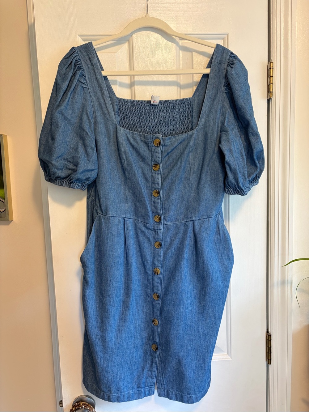 Old Navy Denim Button-Front Mini Dress - Blue